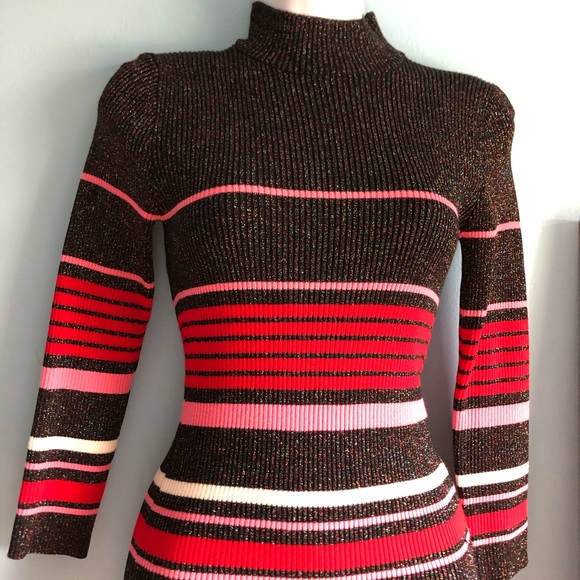 Forever21 Mid-Sleeve Striped Dress - Picture 2 of 4